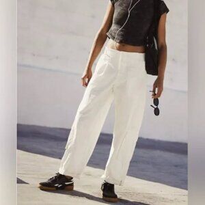Free People FP Movement Women's Mesmerize White Cargo Pants Size XS